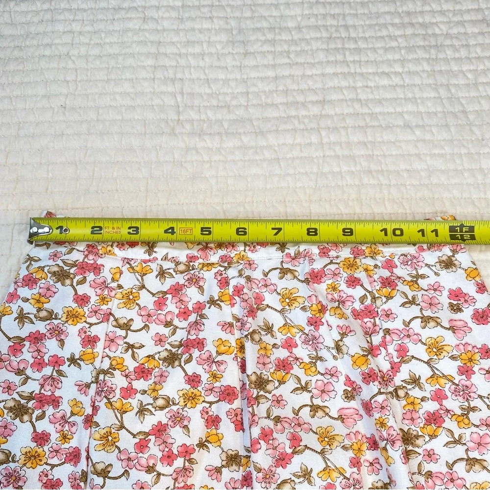 The Weekender Vintage Floral Cotton A-Line Skirt Size XXS Dainty Cottagecore